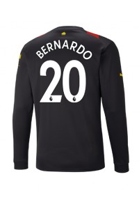 Manchester City Bernardo Silva #20 Voetbaltruitje Uit tenue 2022-23 Lange Mouw